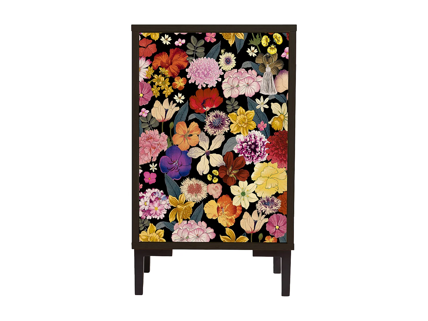 Table de chevet en MDF avec imprimé