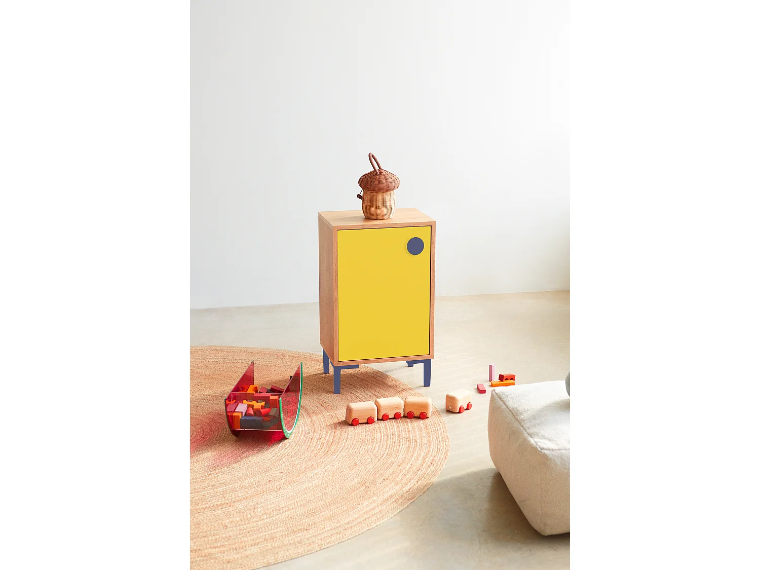 Mesita de Noche 1 estante de MDF COLOR STORIES