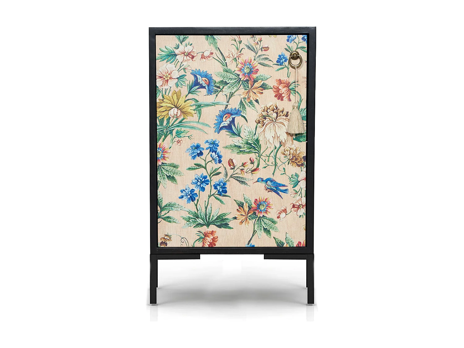 Table de chevet en MDF avec imprimé