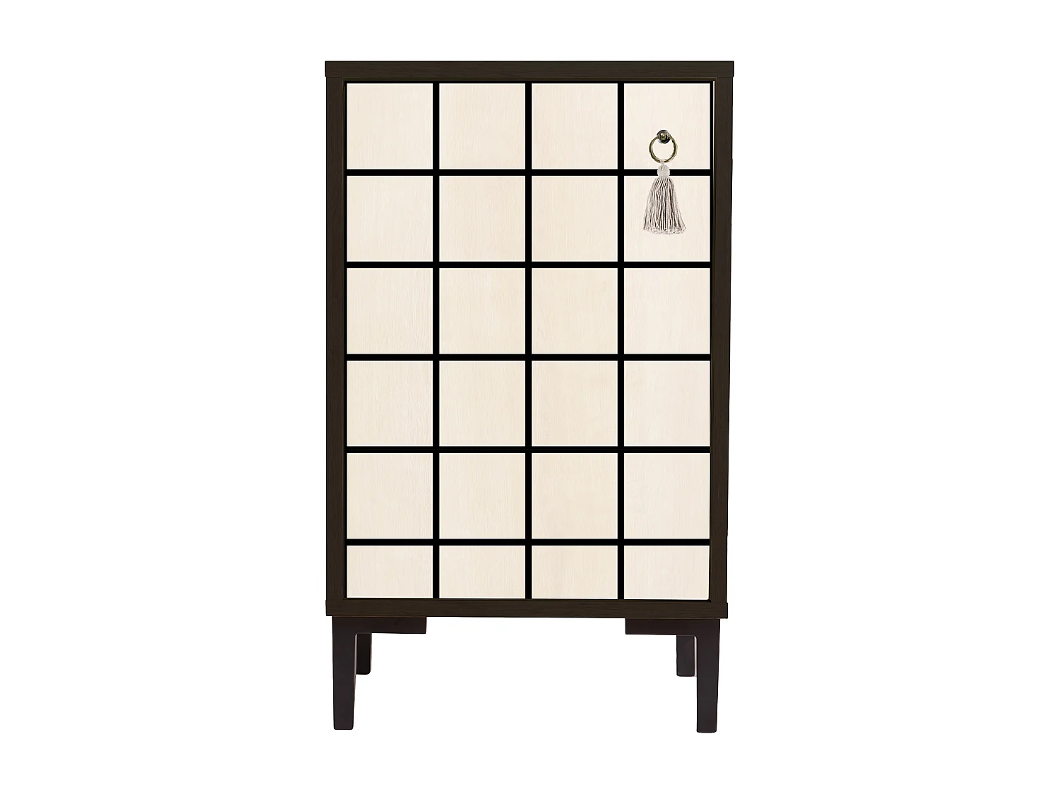 Table de chevet en MDF avec imprimé