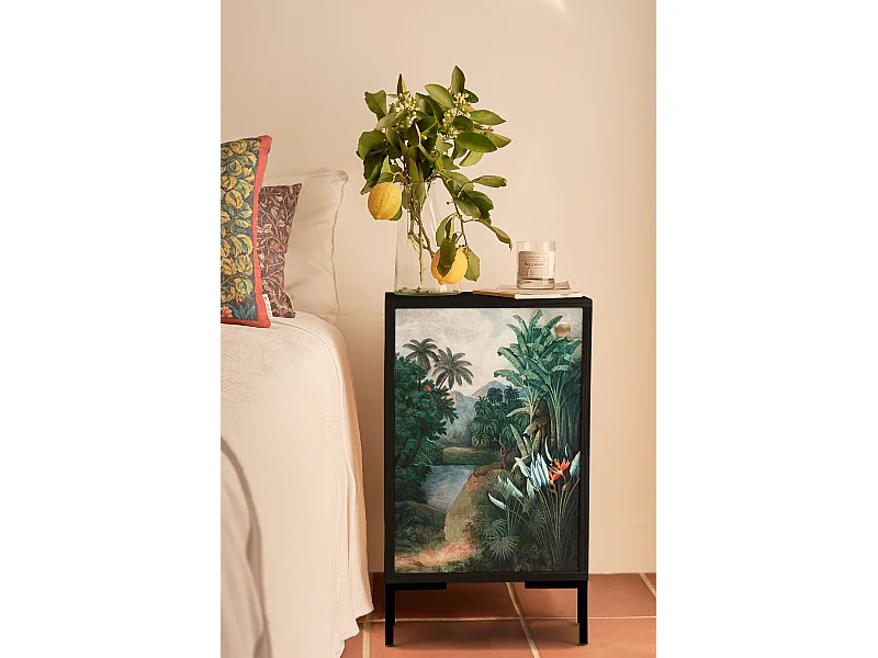 Nachtkastje van bedrukt MDF