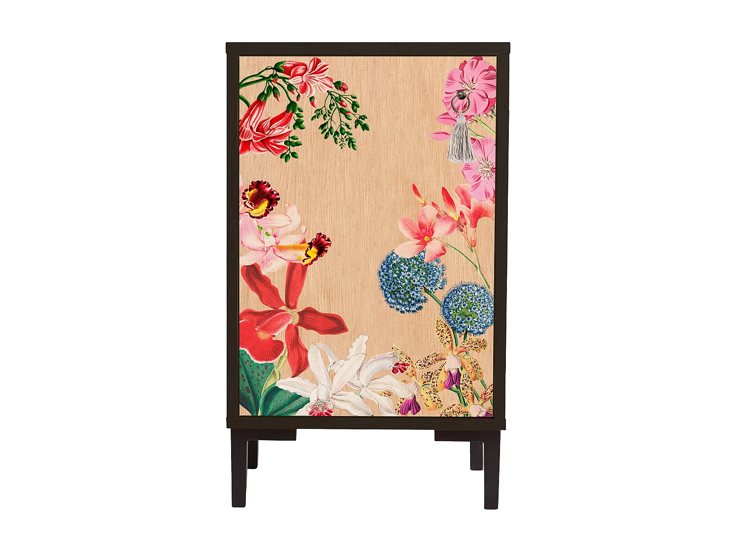 Table de chevet en MDF avec imprimé