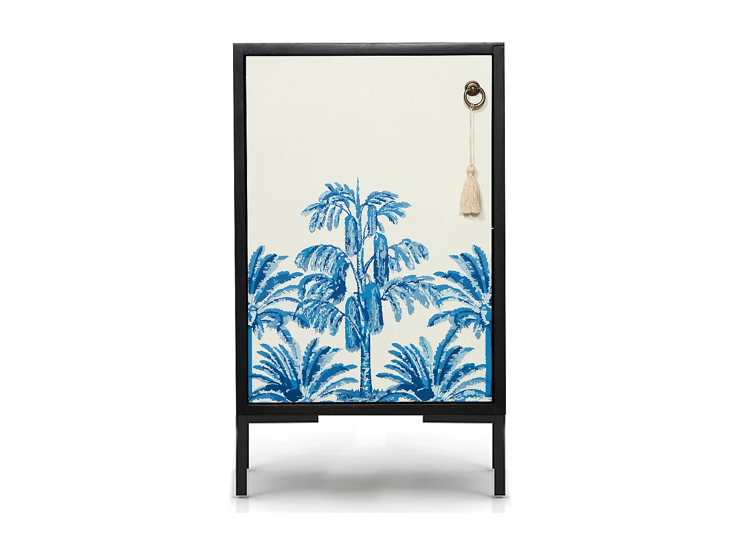 Table de chevet en MDF avec imprimé