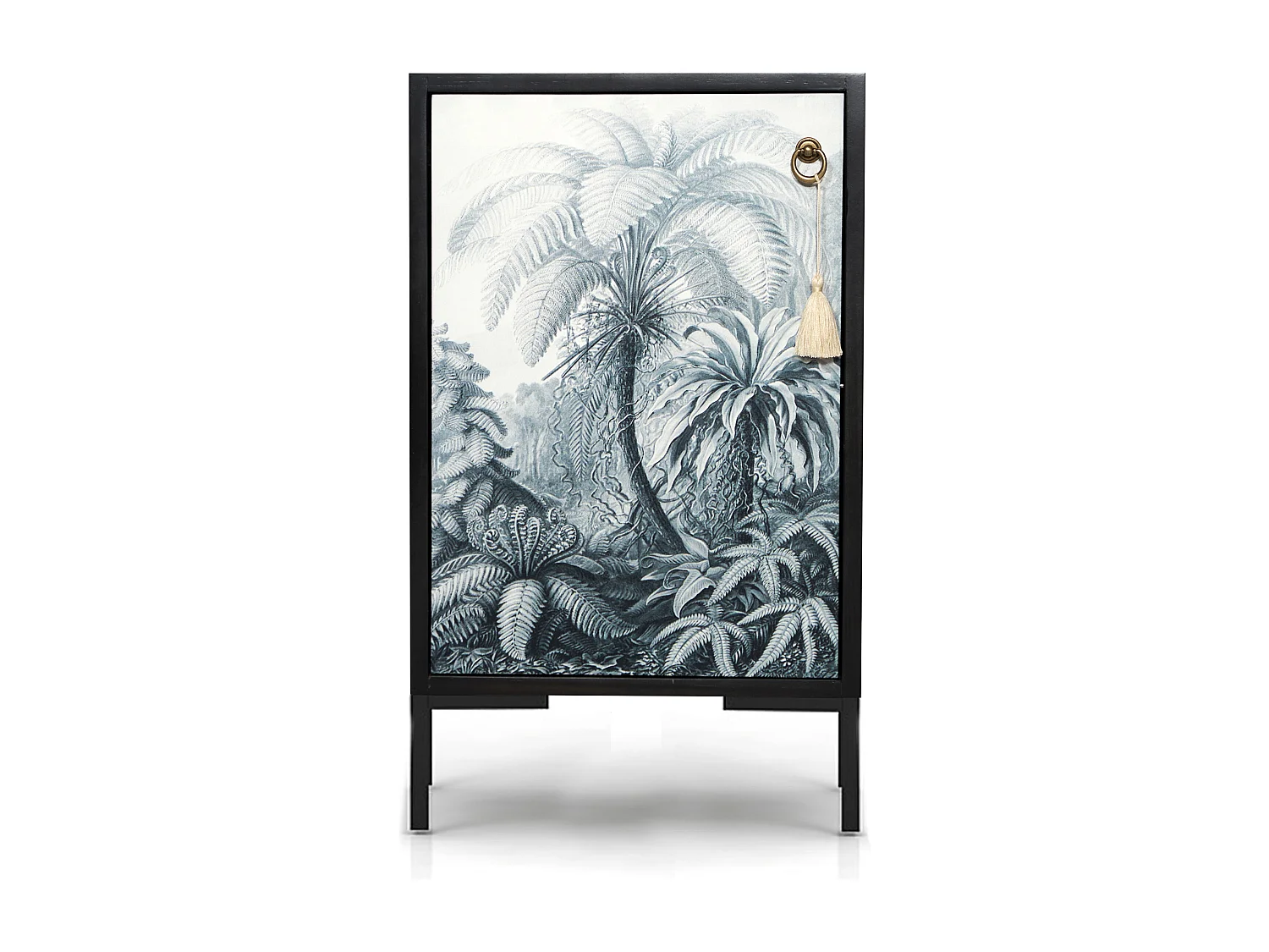 Table de chevet en MDF avec imprimé