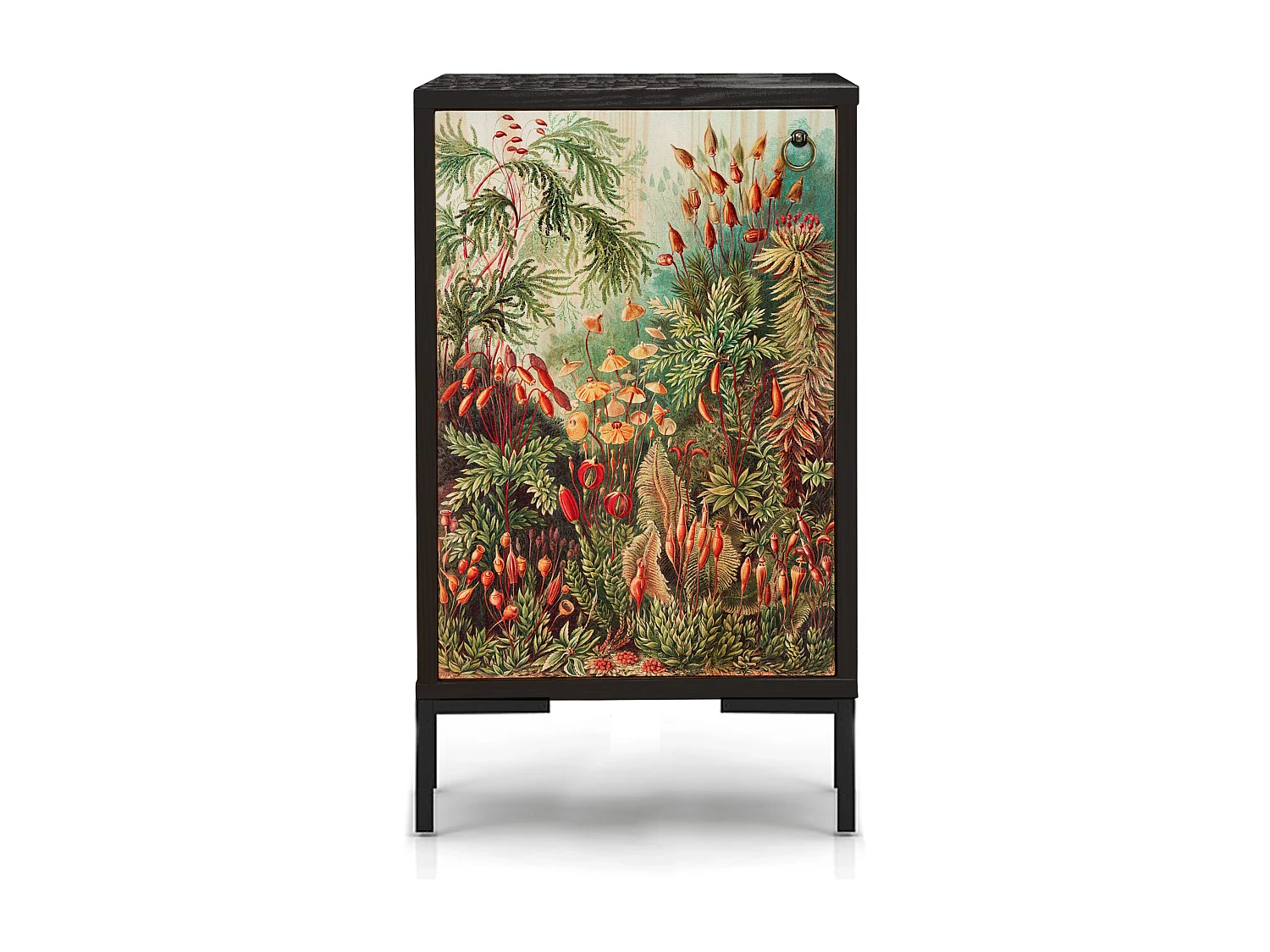 Table de chevet en MDF avec imprimé