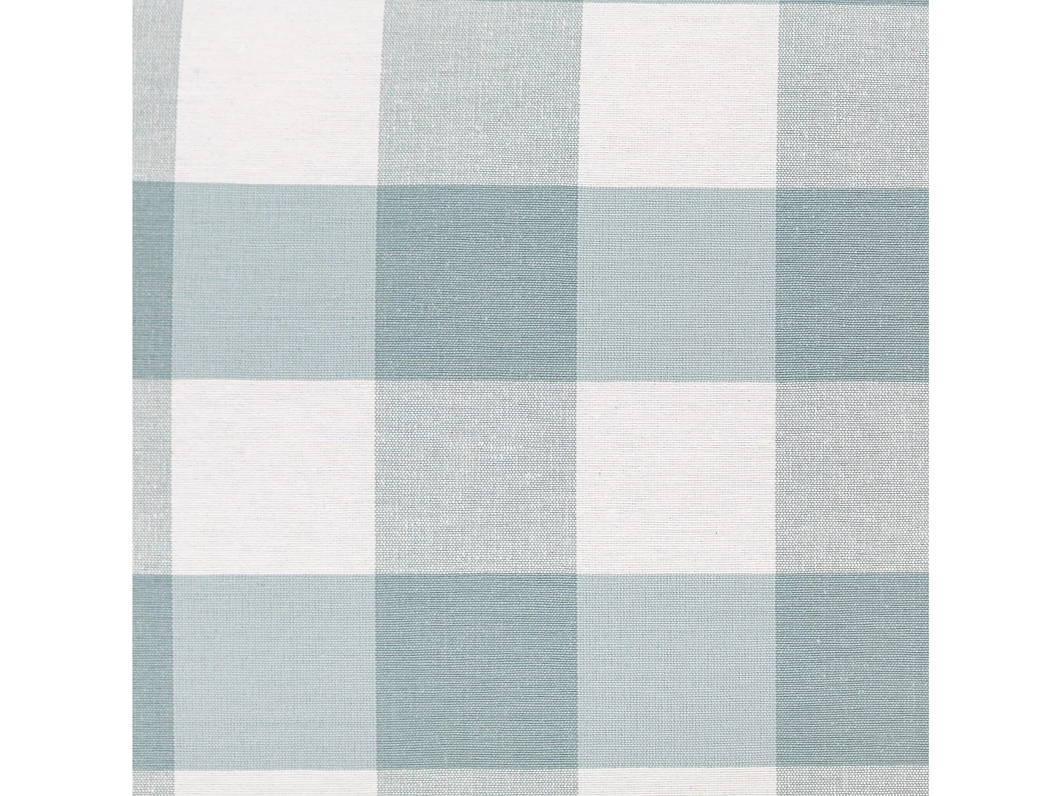 Tête de lit tapissée en vichy turquoise 145x52cm