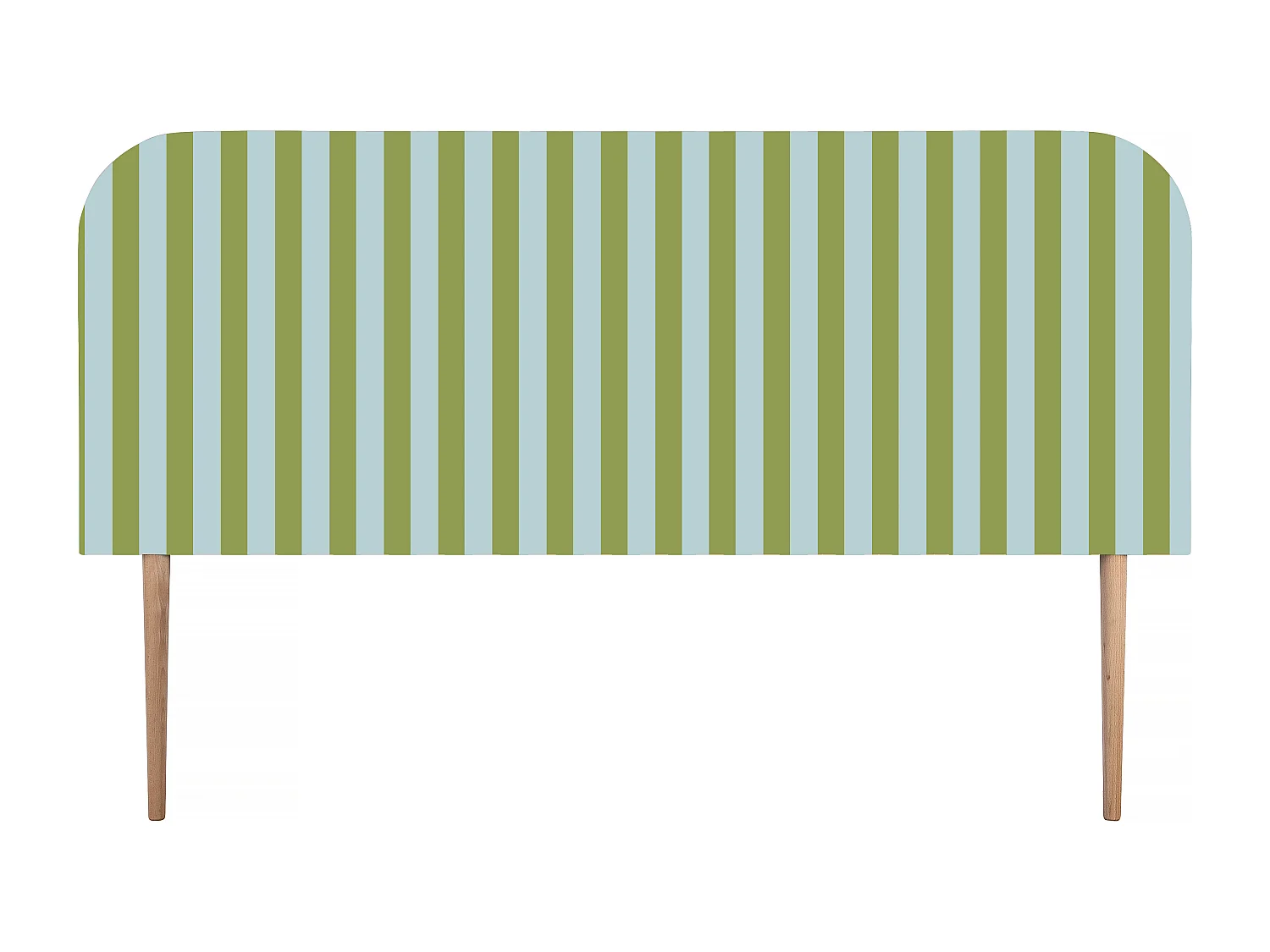 Tête de lit en velours à rayures 160x97cm EDDIE