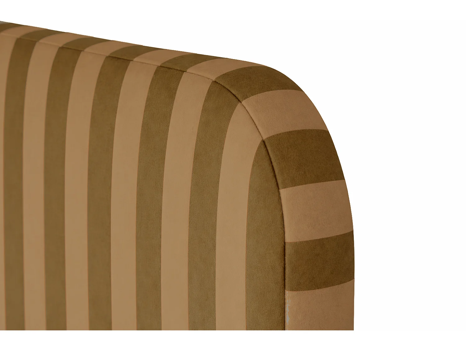 Tête de lit en velours à rayures 160x97cm EDDIE