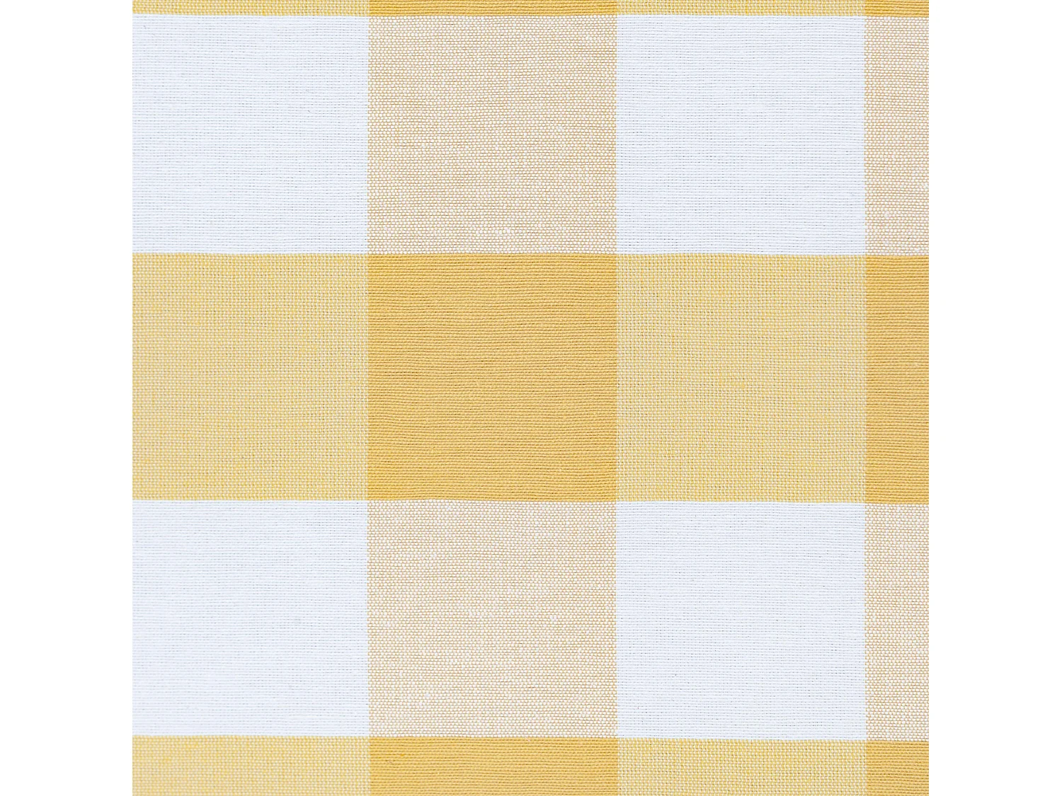 Tête de lit tapissée en vichy jaune 165x52cm