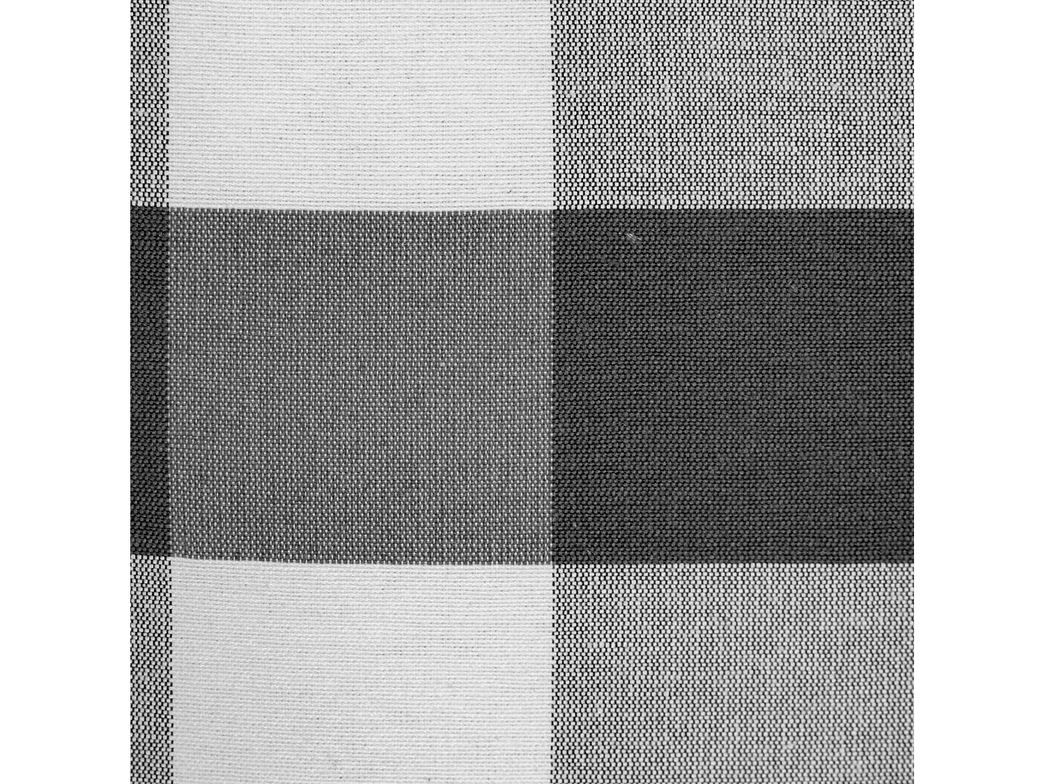 Tête de lit tapissée en vichy noir 145x52cm