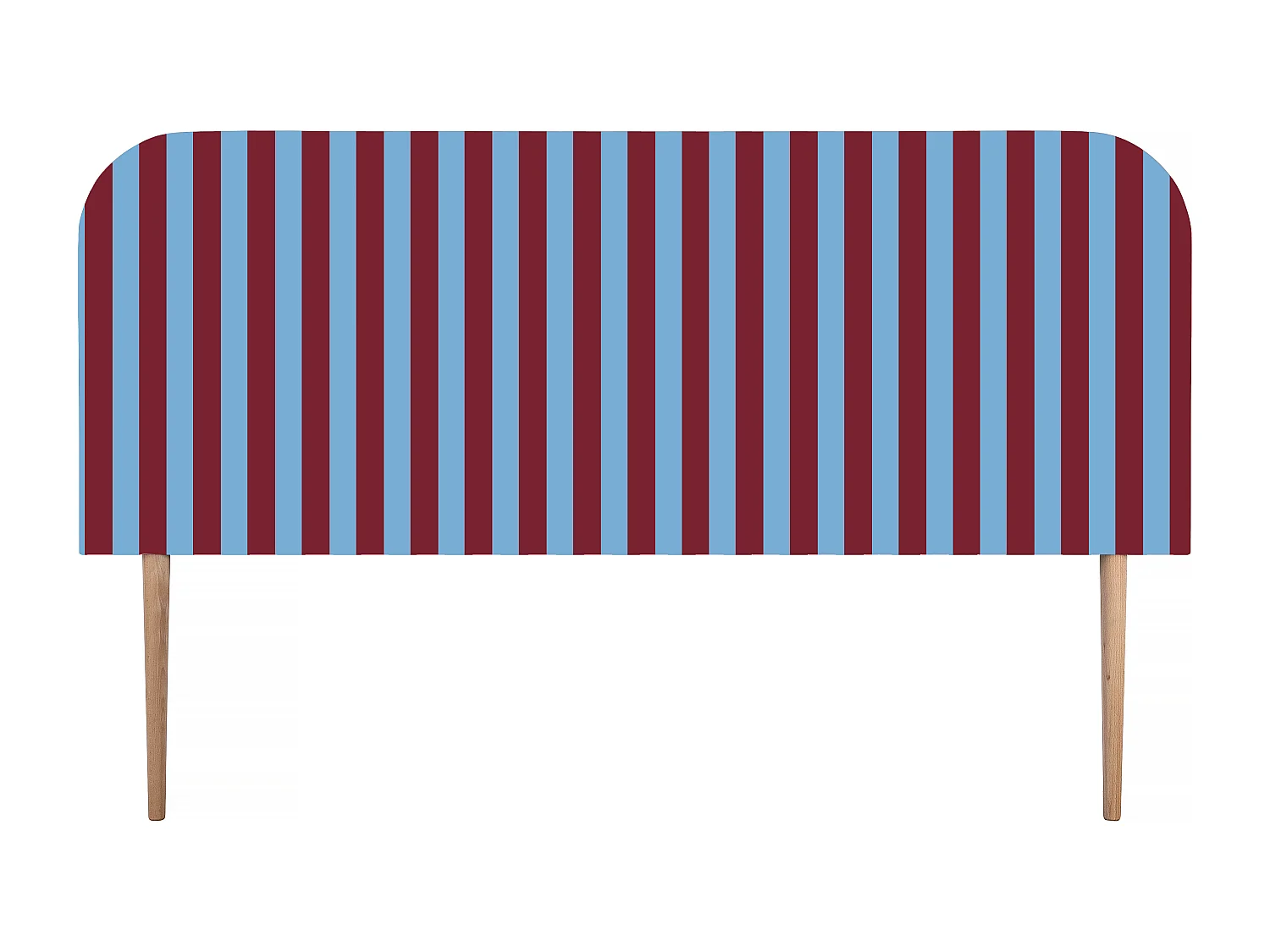 Tête de lit en velours à rayures 160x97cm EDDIE