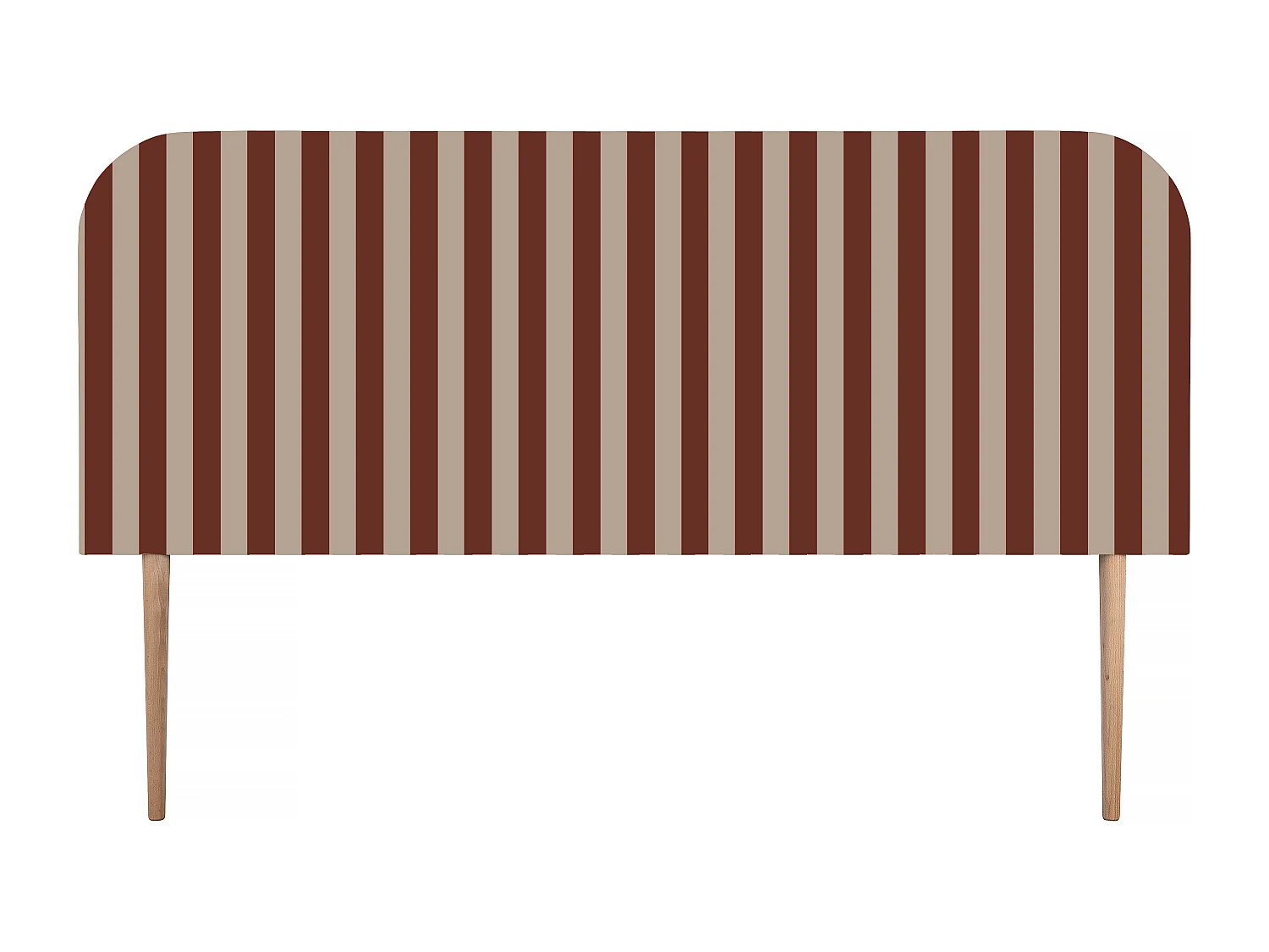 Tête de lit en velours à rayures 160x97cm EDDIE