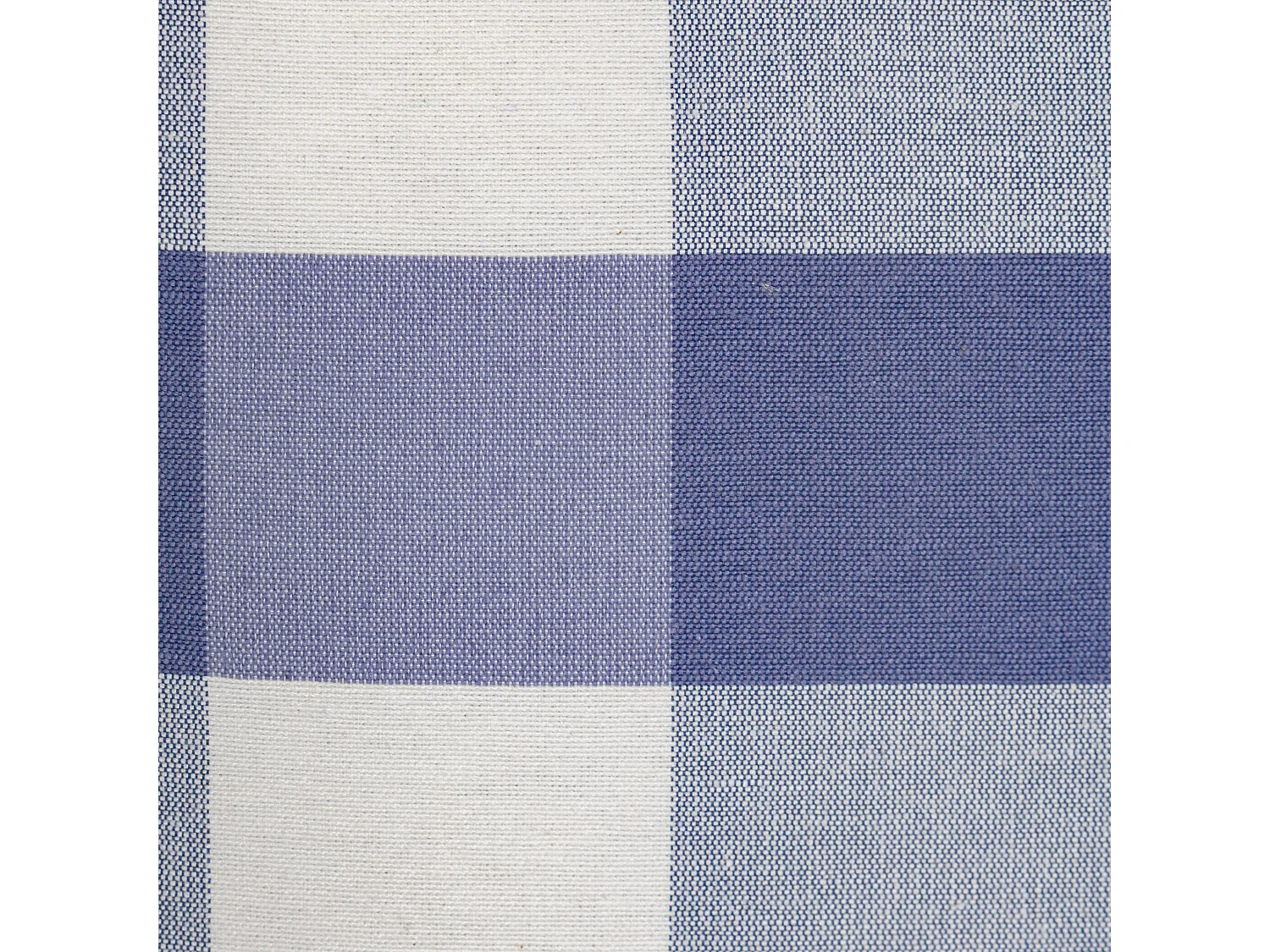 Tête de lit tapissée en vichy bleu 145x52cm