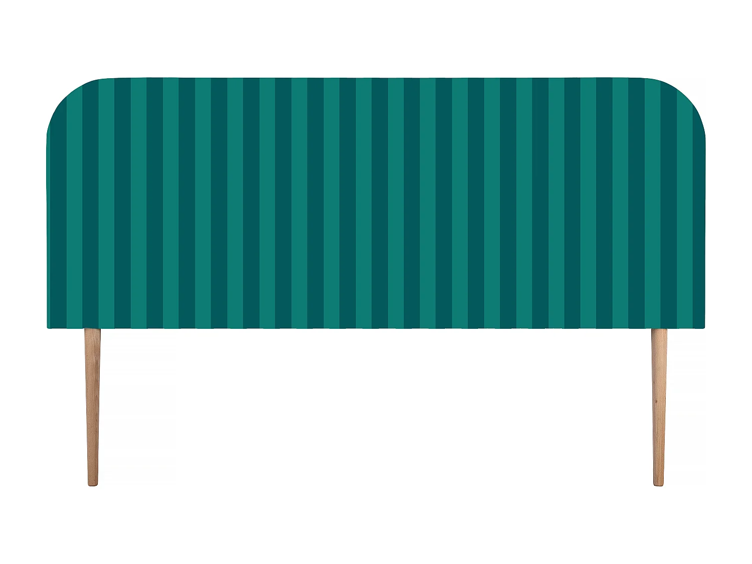 Tête de lit en velours à rayures 160x97cm EDDIE