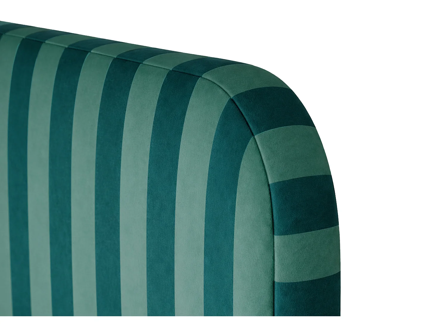 Tête de lit en velours à rayures 160x97cm EDDIE