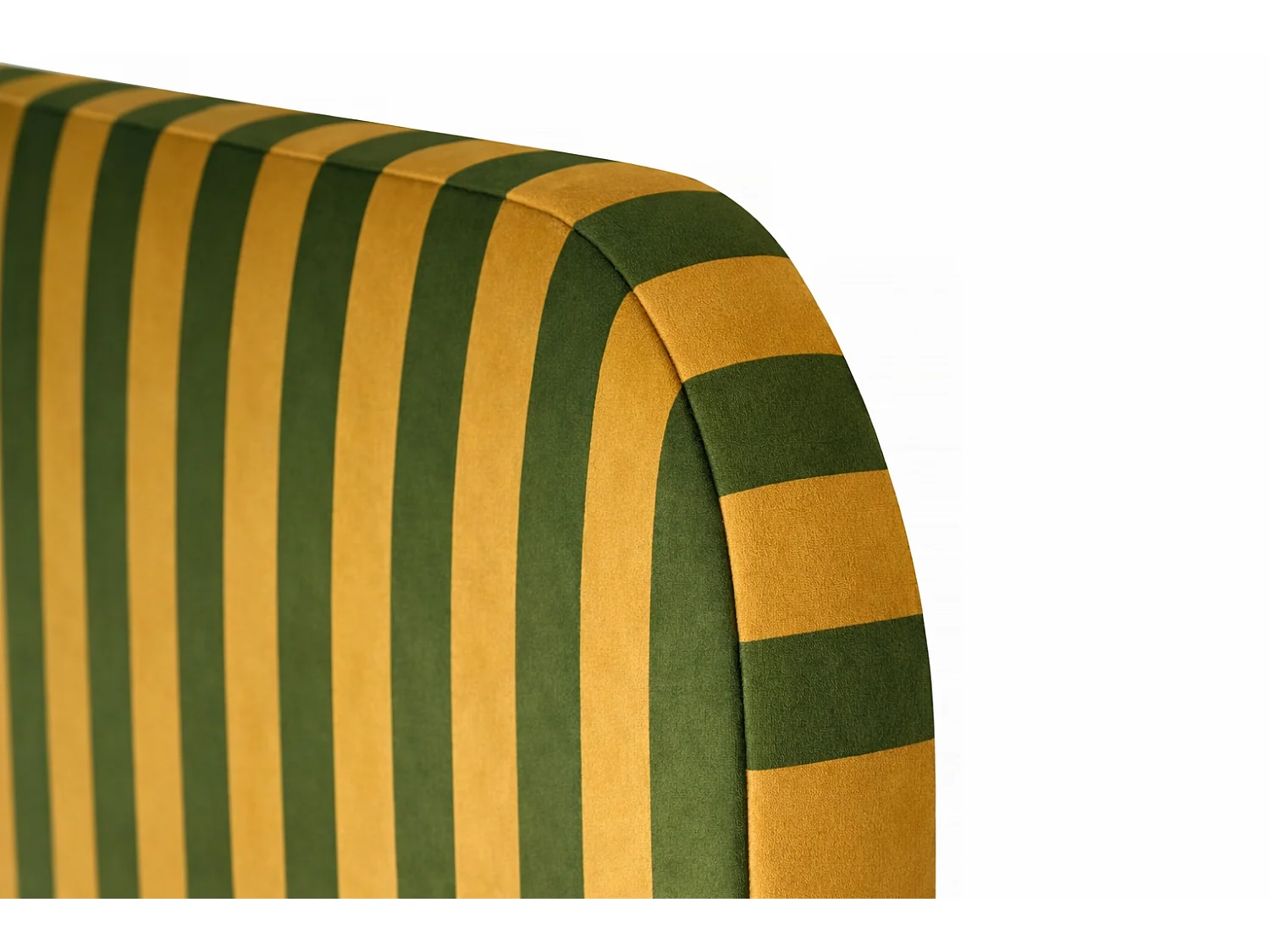 Tête de lit en velours à rayures 160x97cm EDDIE