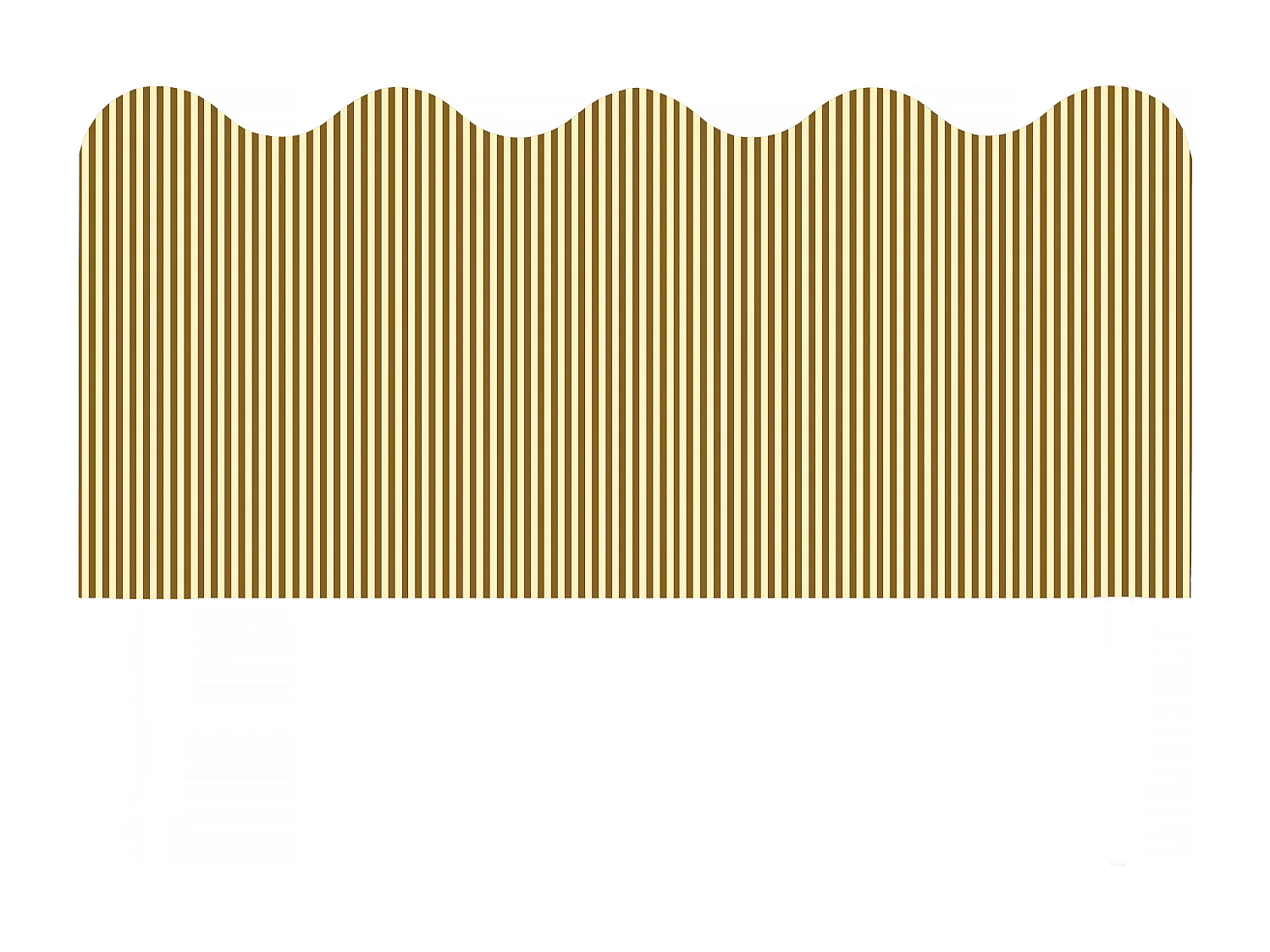 Cabecero tapizado forma ondulada 160x73,5cm HECHO EN ESPAÑA