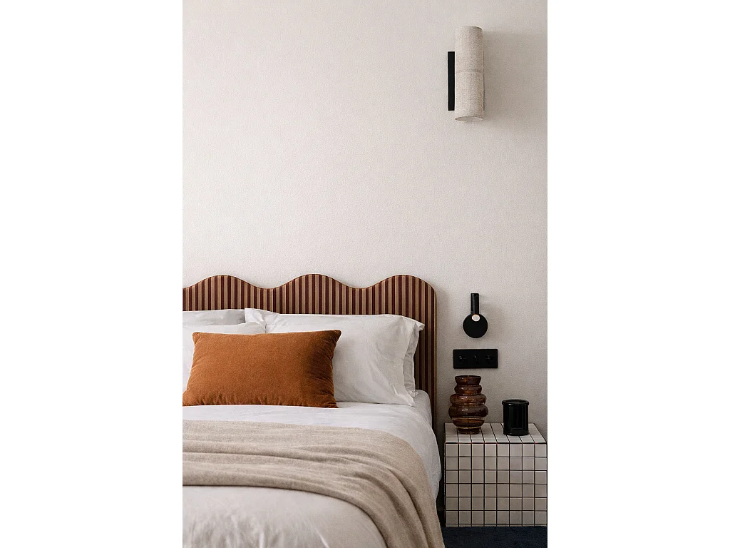 Cabecero tapizado forma ondulada 160x73,5cm HECHO EN ESPAÑA