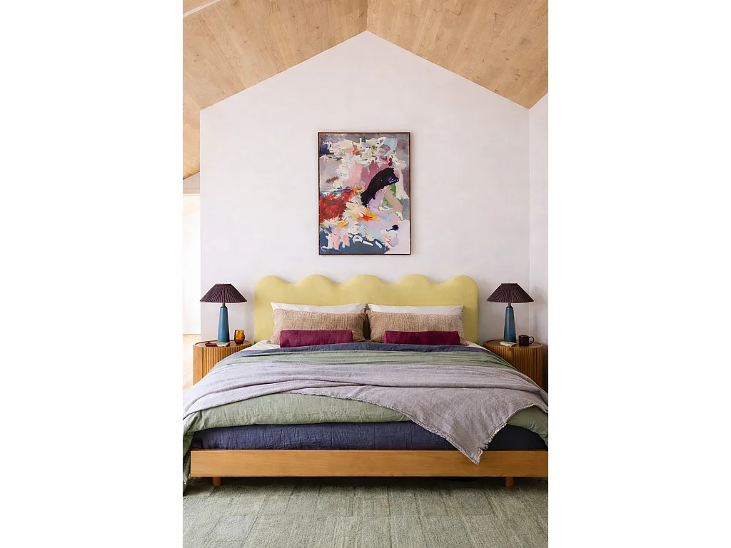 Cabecero tapizado forma ondulada 160x73,5cm HECHO EN ESPAÑA