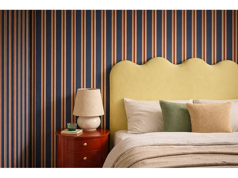 Cabecero tapizado forma ondulada 160x73,5cm HECHO EN ESPAÑA