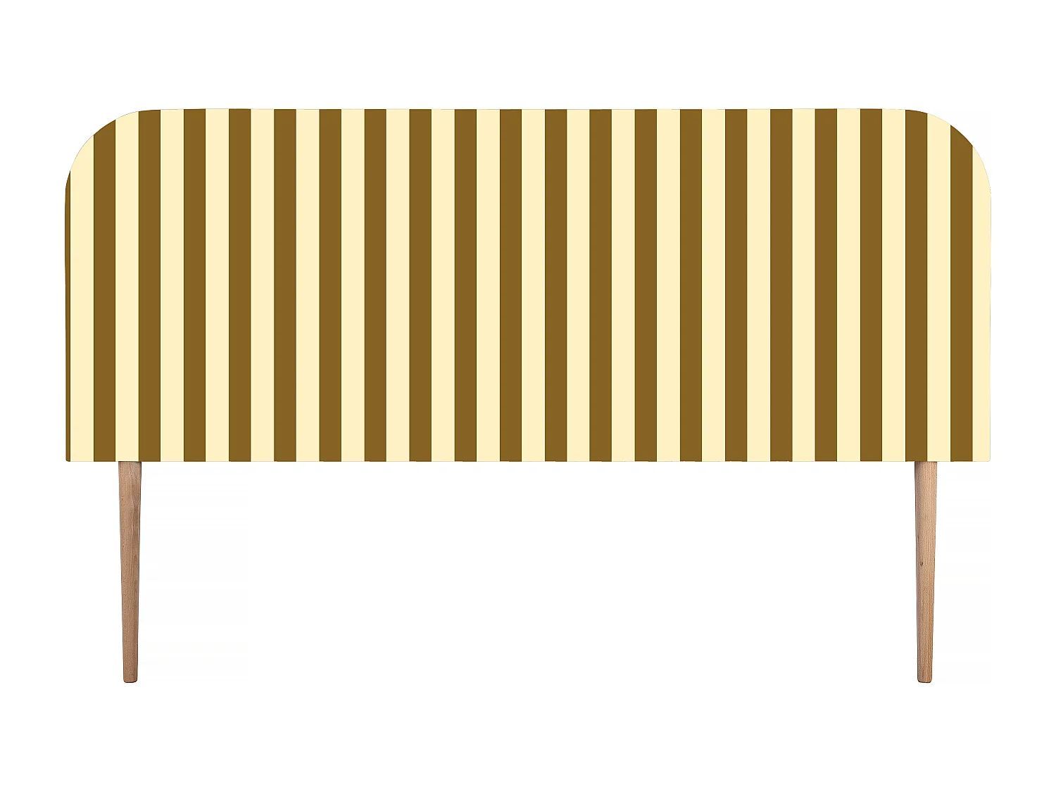 Tête de lit en velours à rayures 160x97cm EDDIE