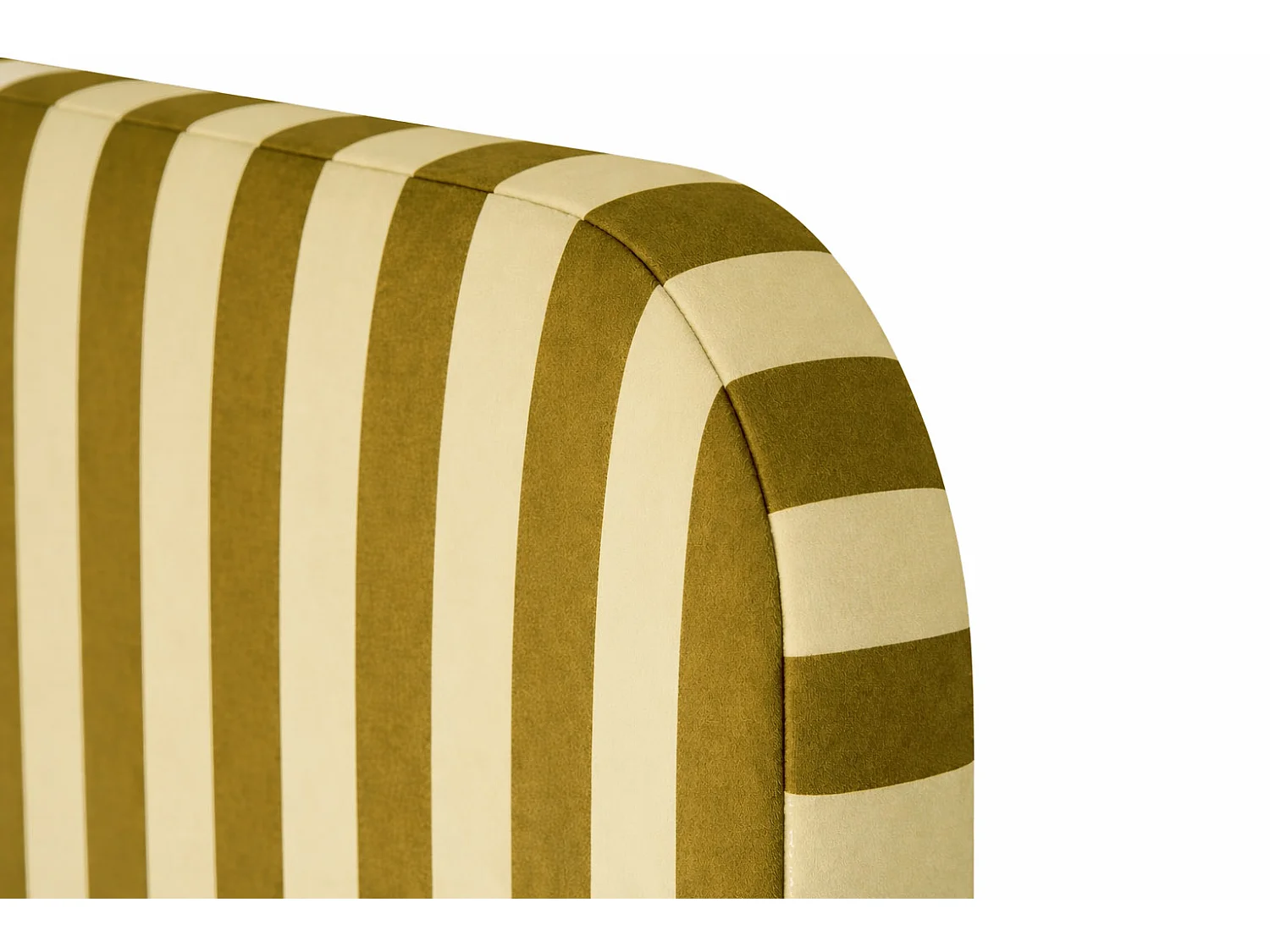 Tête de lit en velours à rayures 160x97cm EDDIE