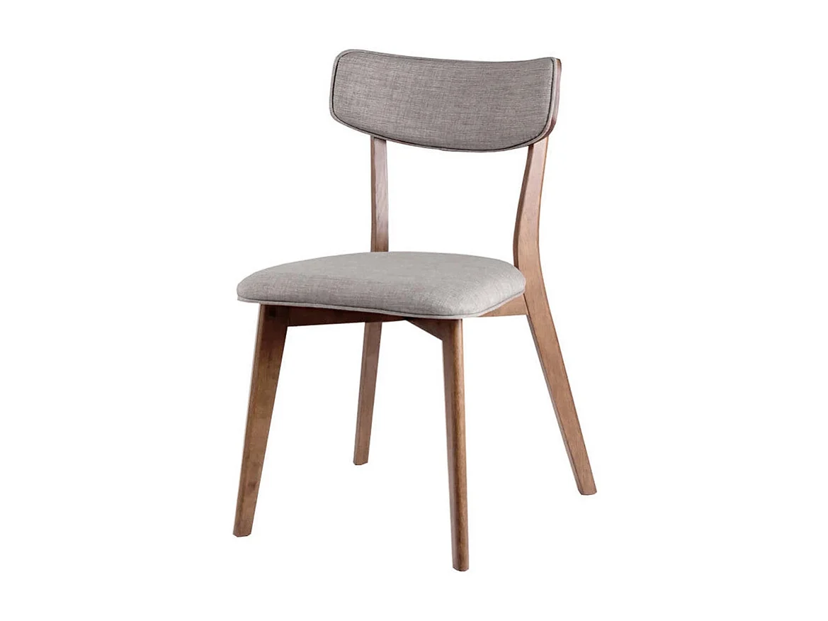 Dudeco Cadeira Funchal Nogueira Cinzento claro
