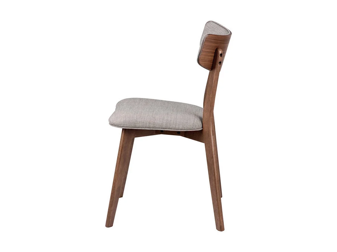 Dudeco Cadeira Funchal Nogueira Cinzento claro