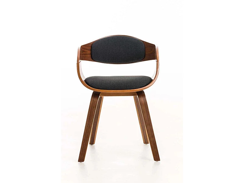 Dudeco Cadeira Berlim Tecido Nogueira e preto