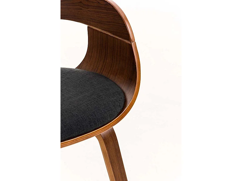 Dudeco Cadeira Berlim Tecido Nogueira e preto