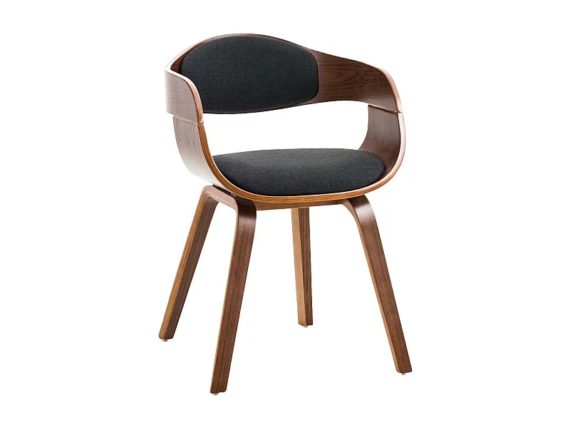 Dudeco Silla Berlim de Tela Nogal y negro