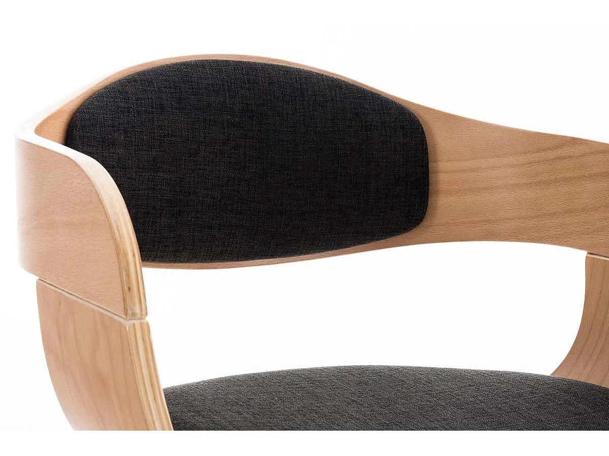Dudeco Cadeira Berlim Tecido Carvalho e cinzento escuro