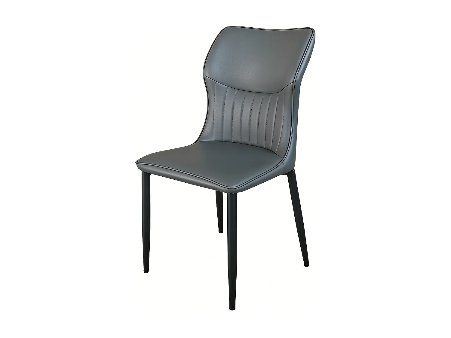 Dudeco Silla Bolonha Piel Sintética Gris oscuro