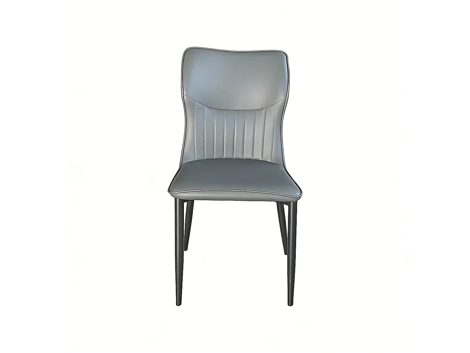 Dudeco Silla Bolonha Piel Sintética Gris oscuro