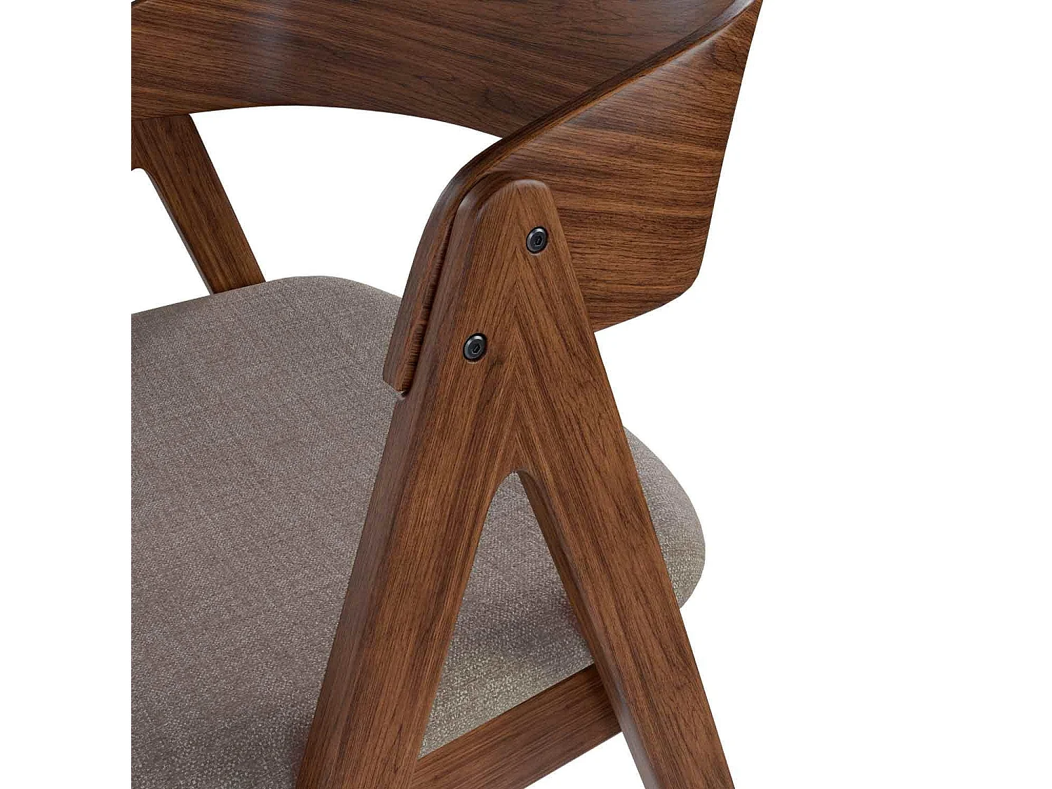 Dudeco Cadeira Penafiel Nogueira Cinzento claro