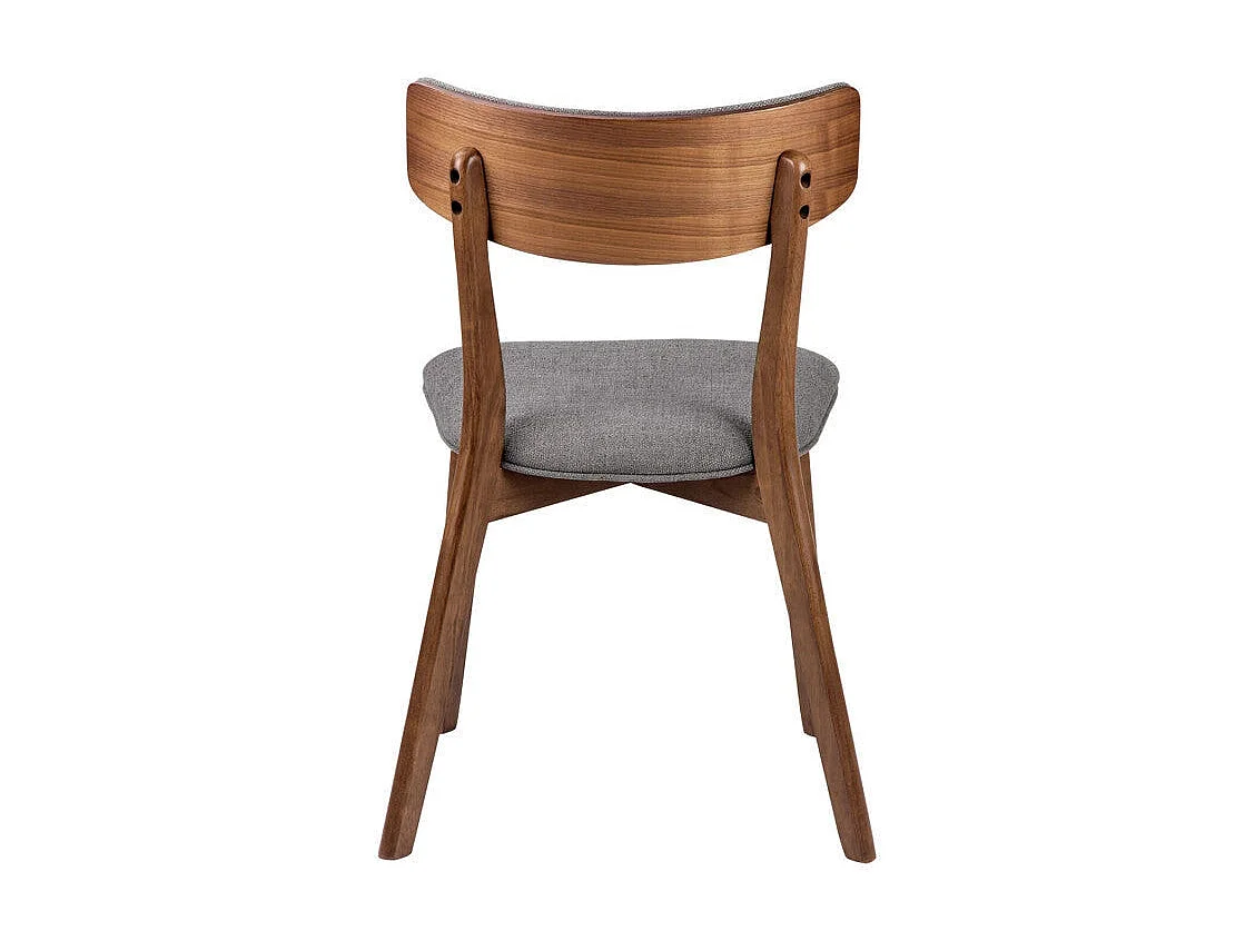 Dudeco Cadeira Funchal Nogueira Cinzento escuro
