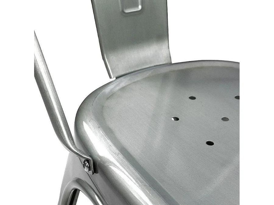 Dudeco Cadeira Leeds Cinzento Metalizado