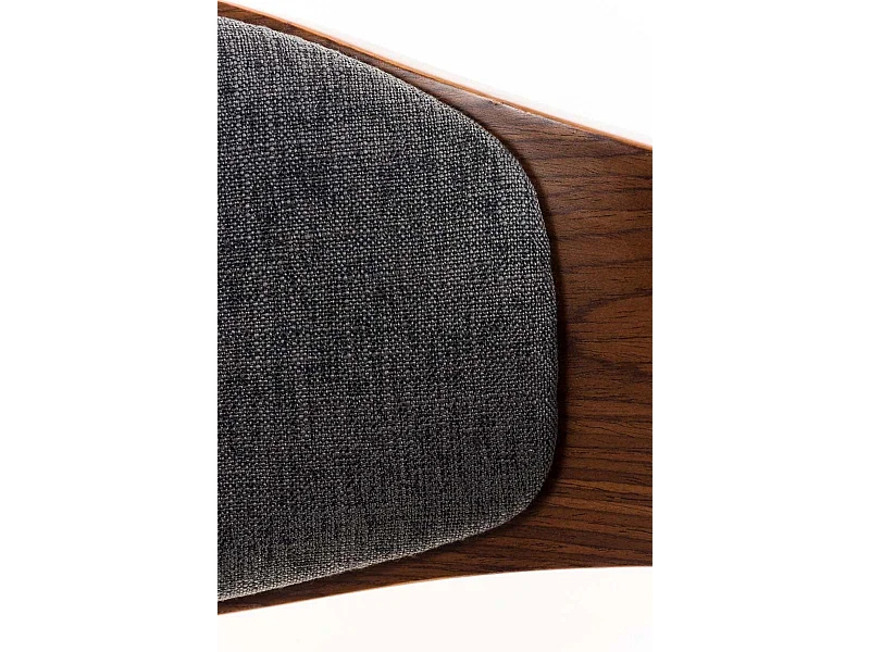 Dudeco Cadeira Berlim Tecido Nogueira e cinzento escuro