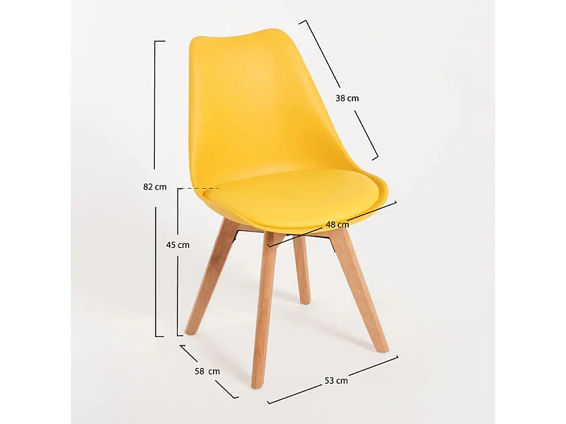 Dudeco Cadeira Skagen Basic Amarelo