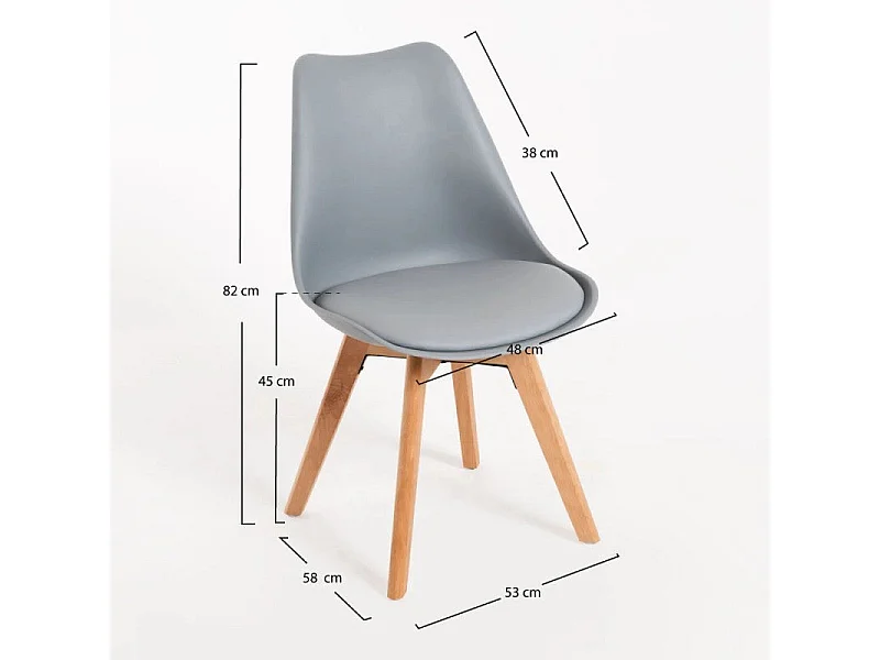 Dudeco Cadeira Skagen Basic Cinzento claro