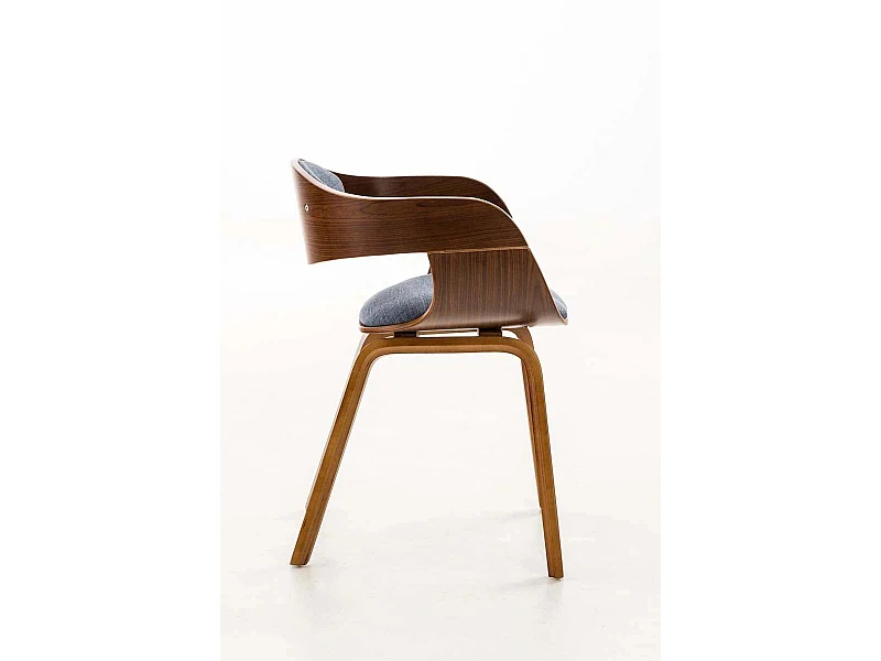 Dudeco Cadeira Berlim Tecido Nogueira e Azul