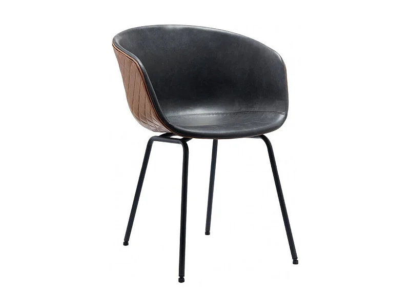 Dudeco Cadeira Marco Castanho e Preto