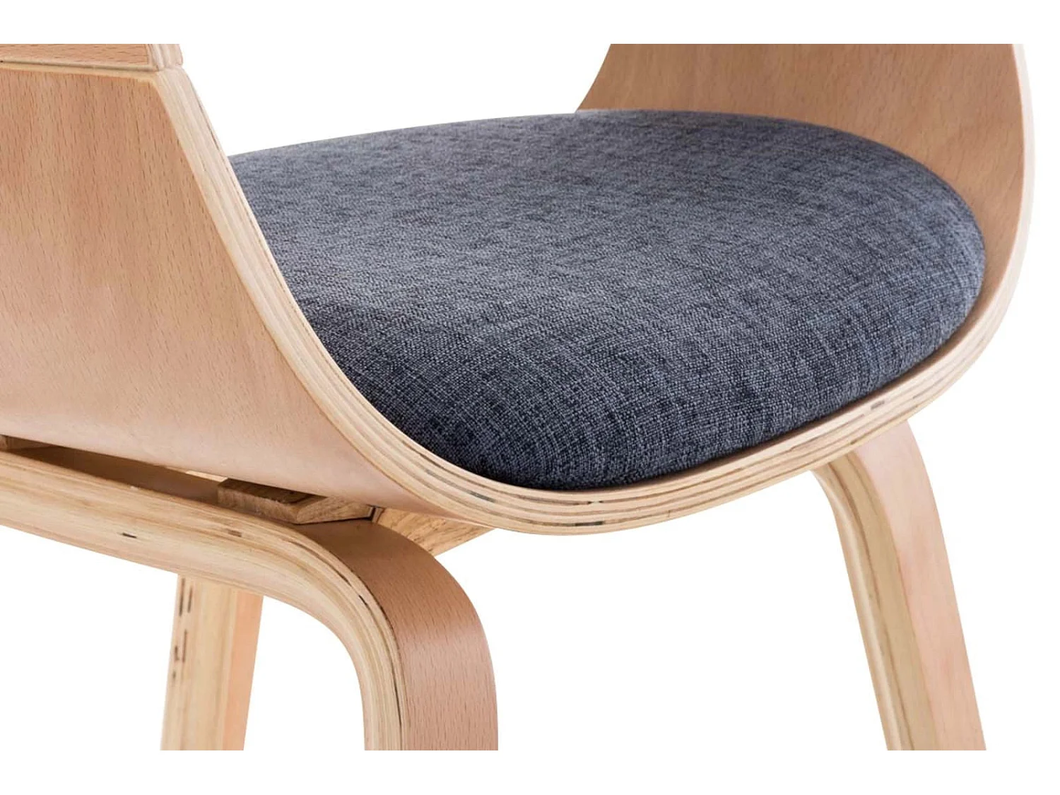 Dudeco Cadeira Berlim Tecido Carvalho e azul