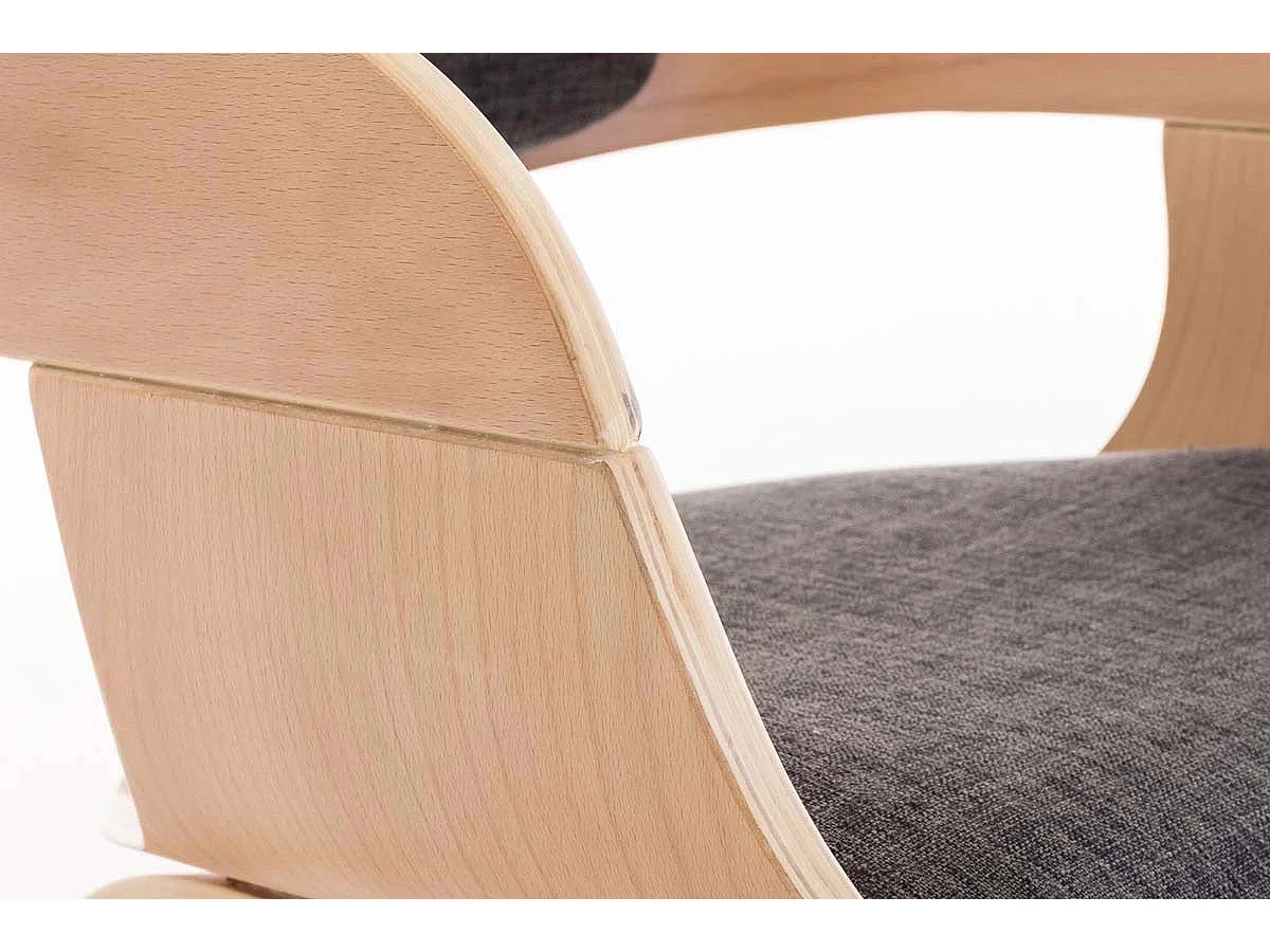 Dudeco Cadeira Berlim Tecido Carvalho e cinzento claro