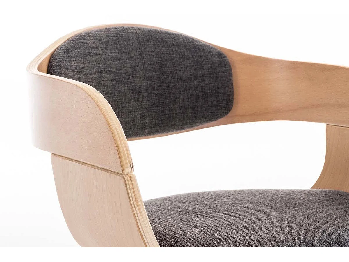 Dudeco Cadeira Berlim Tecido Carvalho e cinzento claro