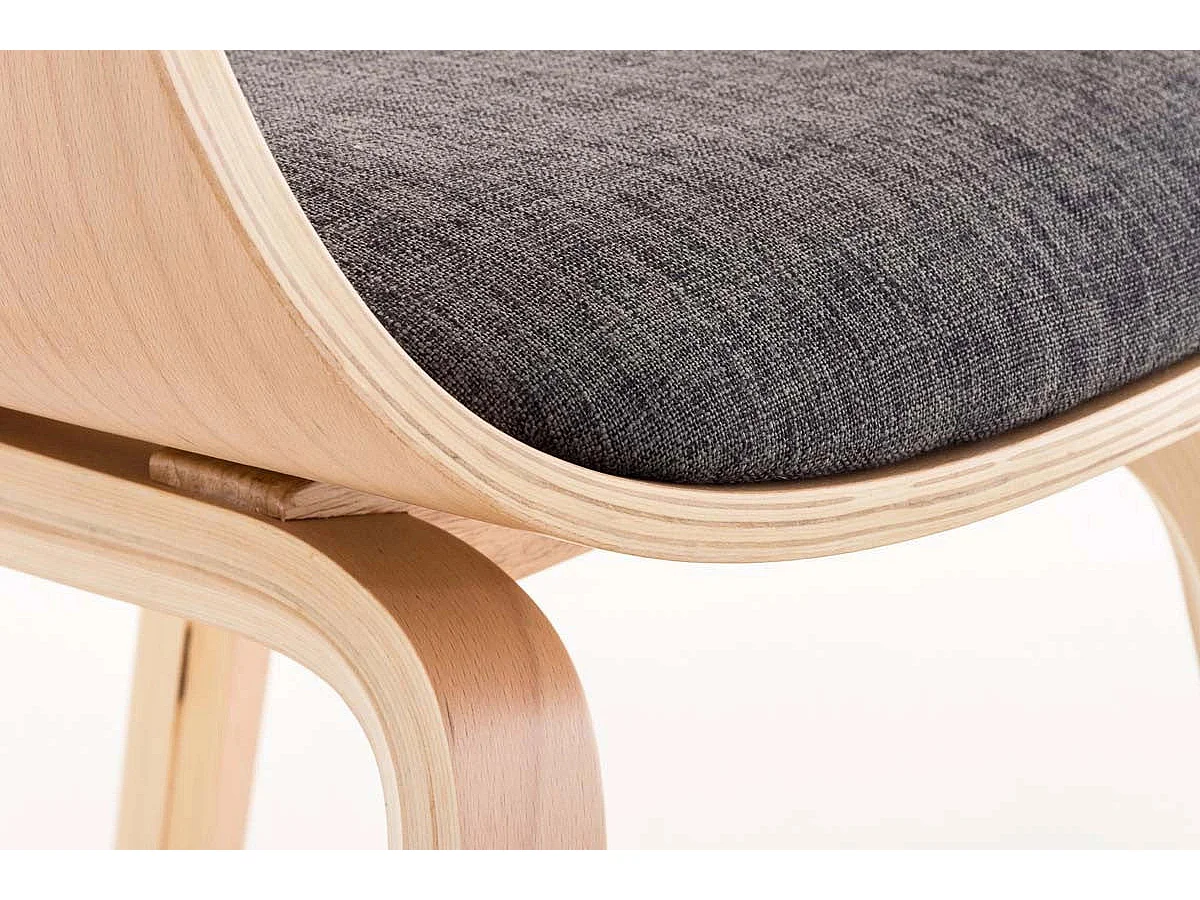 Dudeco Cadeira Berlim Tecido Carvalho e cinzento claro