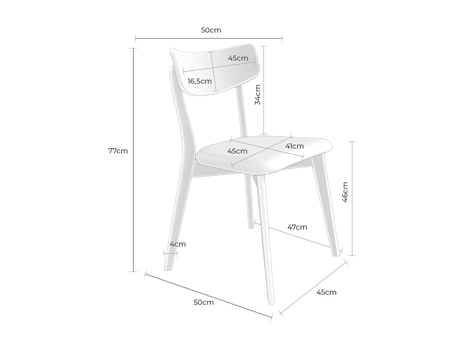 Dudeco Silla Porto Santo de Roble Beige