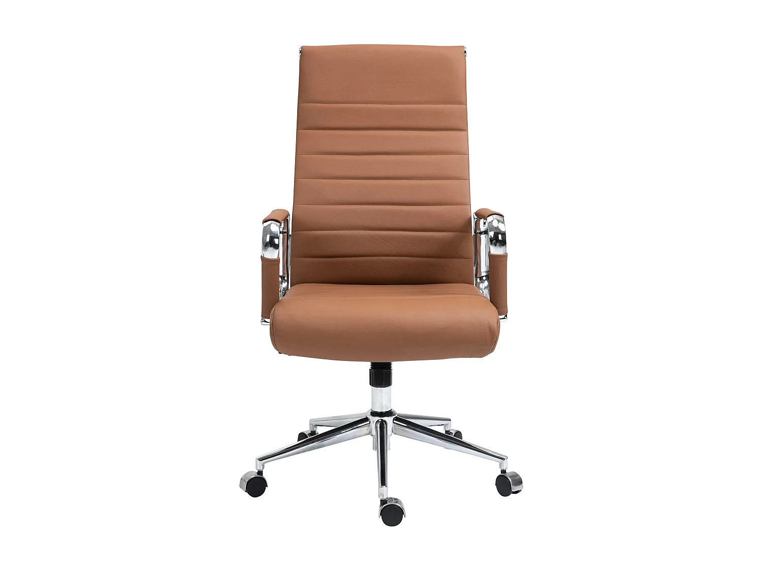 Dudeco Cadeira Escritório Kolumbus em Pele Sintética Castanho Claro