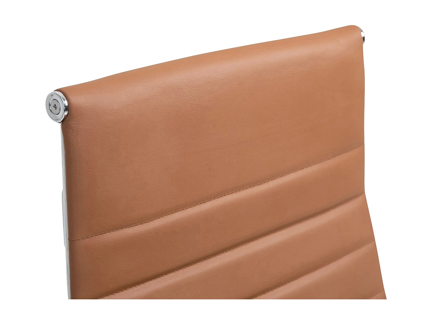 Dudeco Cadeira Escritório Kolumbus em Pele Sintética Castanho Claro