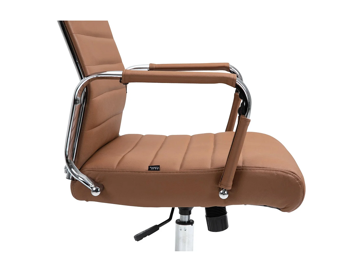 Dudeco Cadeira Escritório Kolumbus em Pele Sintética Castanho Claro